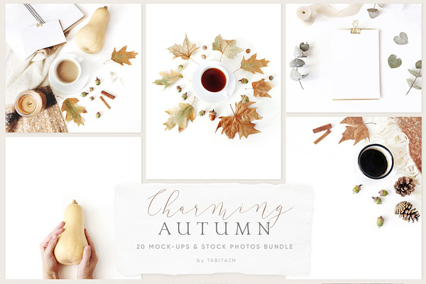 Charming autumn mockups & photos