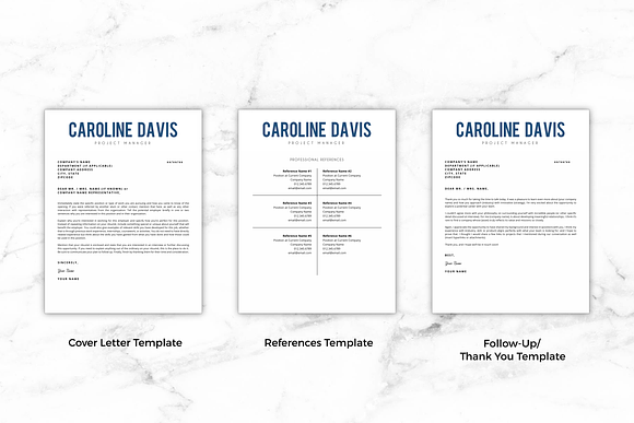 Modern Resume - Caroline in Resume Templates - product preview 3