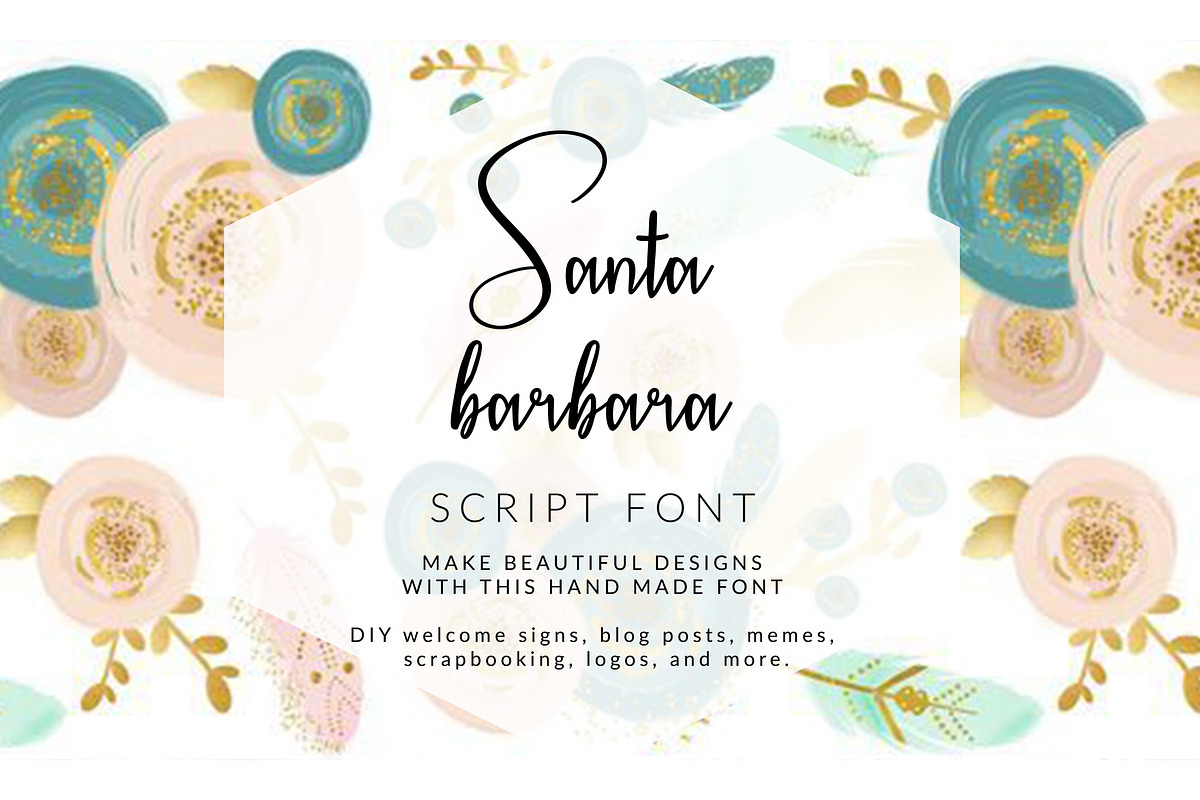 SANTA BARBARA SCRIPT FONT in Script Fonts - product preview 8