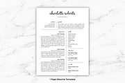 Resume/CV - Charlotte