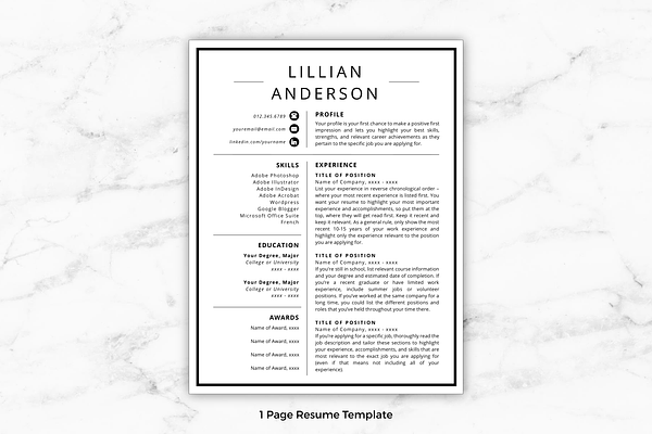 Resume/CV - Lillian