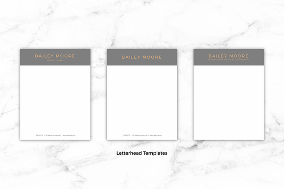 CV Template/Resume - Bailey in Resume Templates - product preview 4