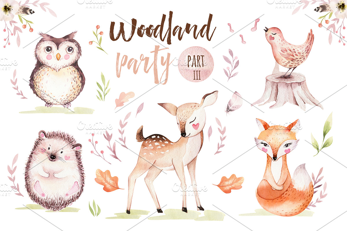 Woodland party III in Illustrations - product preview 8