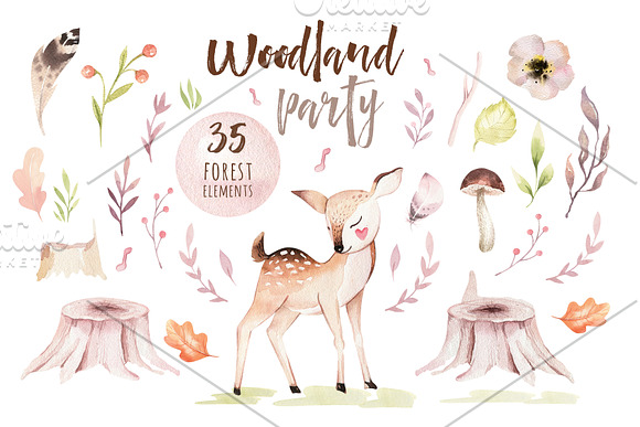 Woodland party III in Illustrations - product preview 1