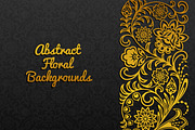 Backgrounds with floral ornament