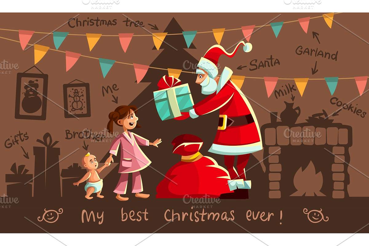 Christmas holiday. Santa Claus in Illustrations - product preview 8