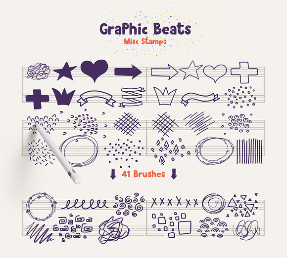 Graphic Beats Procreate Brushes in Add-Ons - product preview 6
