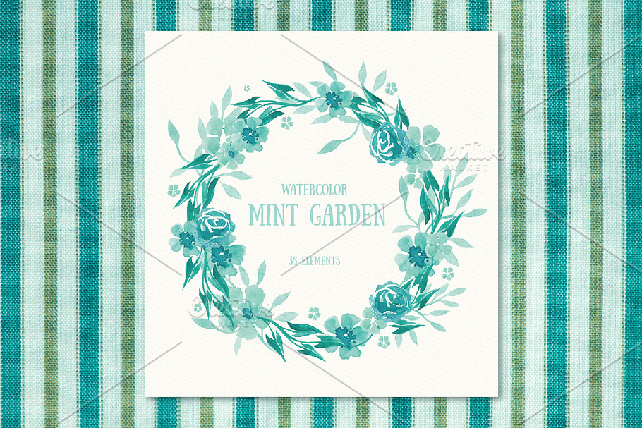 Mint Garden in Illustrations - product preview 8
