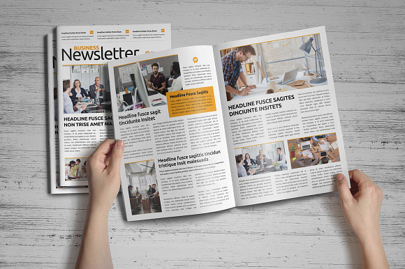 Newsletter Design v5 in Brochure Templates - product preview 1