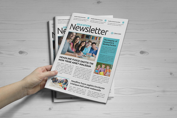 Newsletter Design v5 in Brochure Templates - product preview 6
