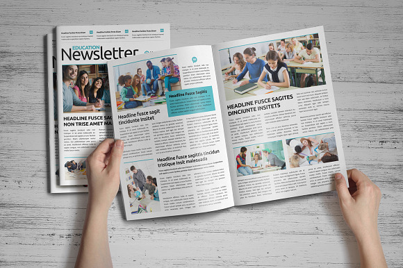 Newsletter Design v5 in Brochure Templates - product preview 7