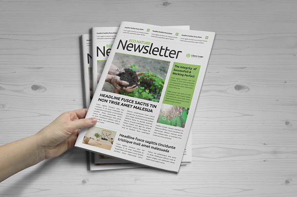 Newsletter Design v5 in Brochure Templates - product preview 8