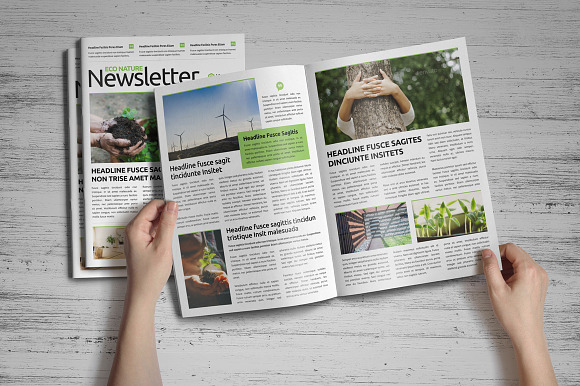Newsletter Design v5 in Brochure Templates - product preview 9