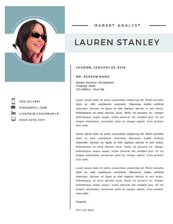 Elegant 2 in 1 Word resume template in Resume Templates - product preview 1