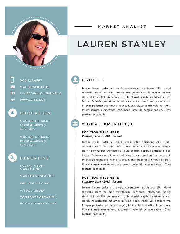 Elegant 2 in 1 Word resume template in Resume Templates - product preview 2
