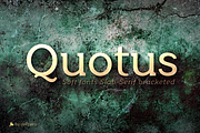 Quotus Slab Bracketed -8 fonts-