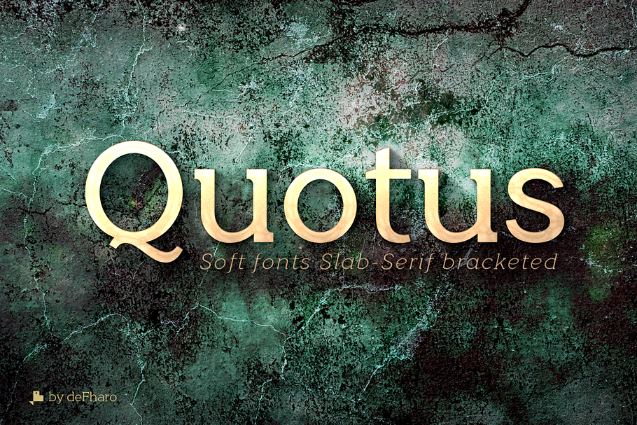 Quotus Slab Bracketed -8 fonts-