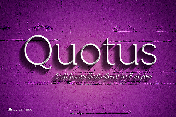 Quotus Slab Bracketed -8 fonts- in Slab Serif Fonts - product preview 4
