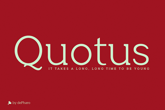 Quotus Slab Bracketed -8 fonts- in Slab Serif Fonts - product preview 6
