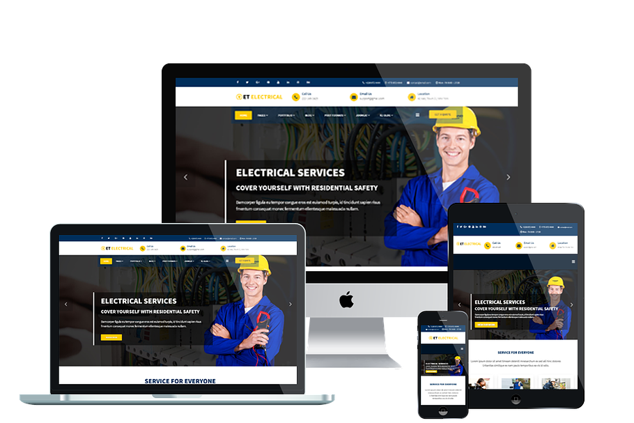 ET Electrical – WordPress Electrical in WordPress Business Themes - product preview 8