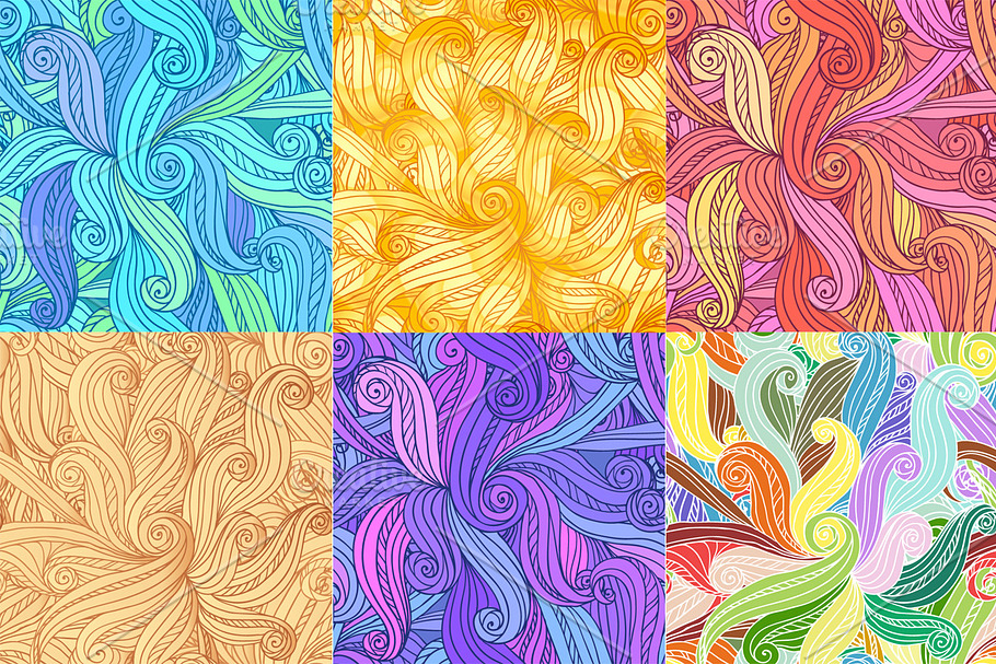 24 hand-drawn seamless patterns in Patterns - product preview 8