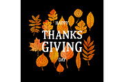 Happy Thanksgiving Day poster.