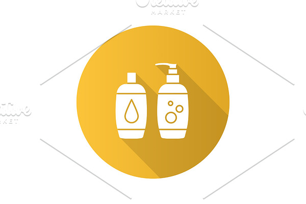 Shampoo and bath foam icon