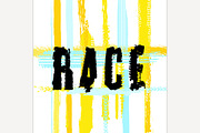 Race lettering Image