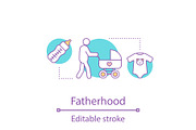 Fatherhood concept icon