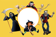 Set characters for Halloween Party