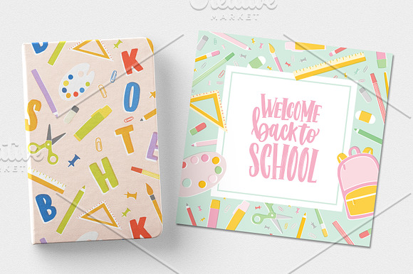 Back to school sale advertisement in Illustrations - product preview 10