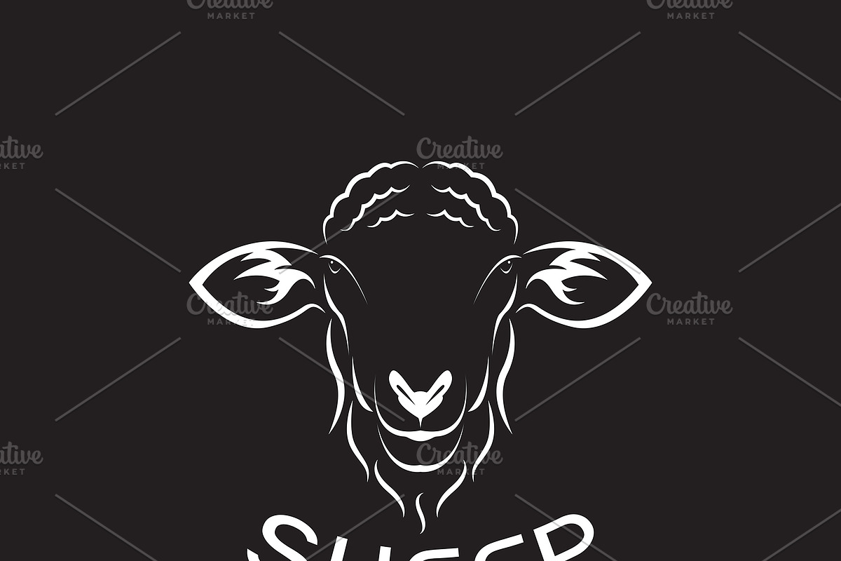 Vector of sheep head design. Animal. in Icons - product preview 8