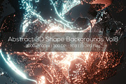 Abstract 3D Shape Backgrounds Vol8