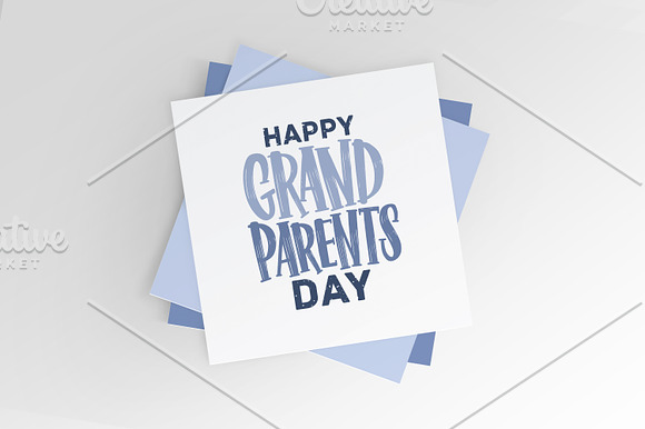 Happy Grandparents day lettering in Illustrations - product preview 8