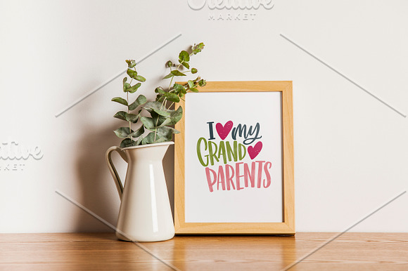 Happy Grandparents day lettering in Illustrations - product preview 11