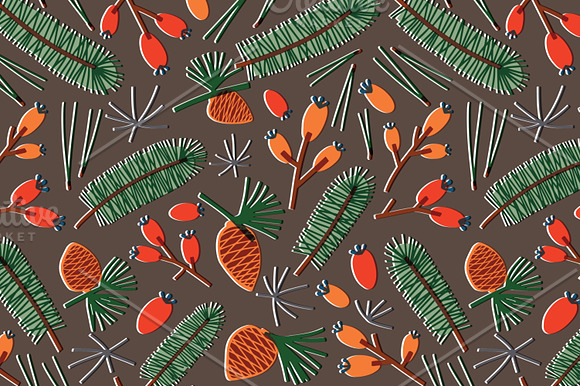 Autumn seamless pattern in Illustrations - product preview 1