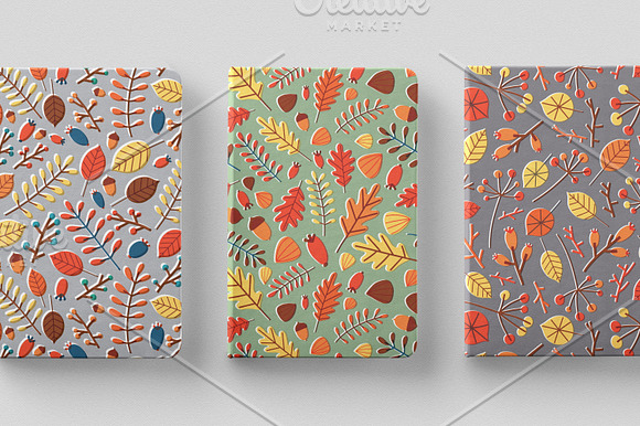 Autumn seamless pattern in Illustrations - product preview 5