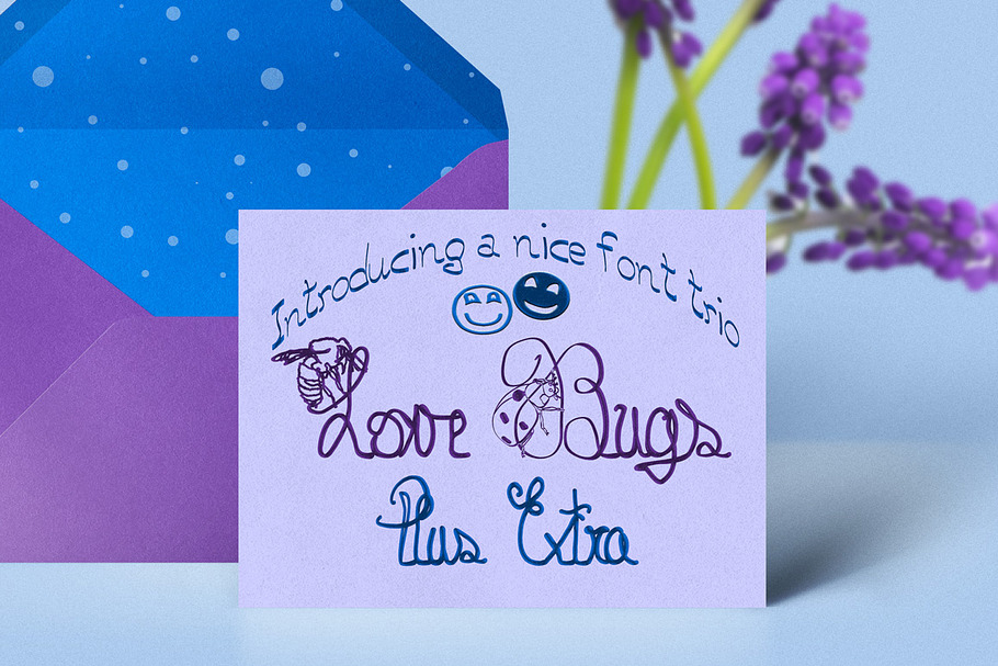 Love Bugs Font Trio in Script Fonts - product preview 8