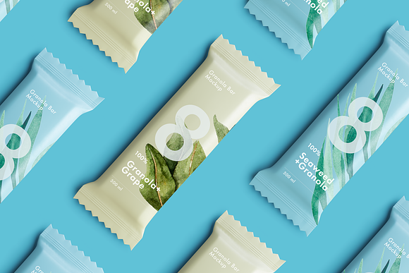 Granola Bar Mockup in Product Mockups - product preview 1
