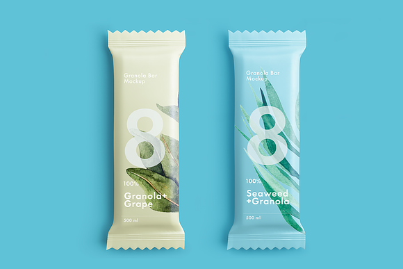 Granola Bar Mockup in Product Mockups - product preview 2