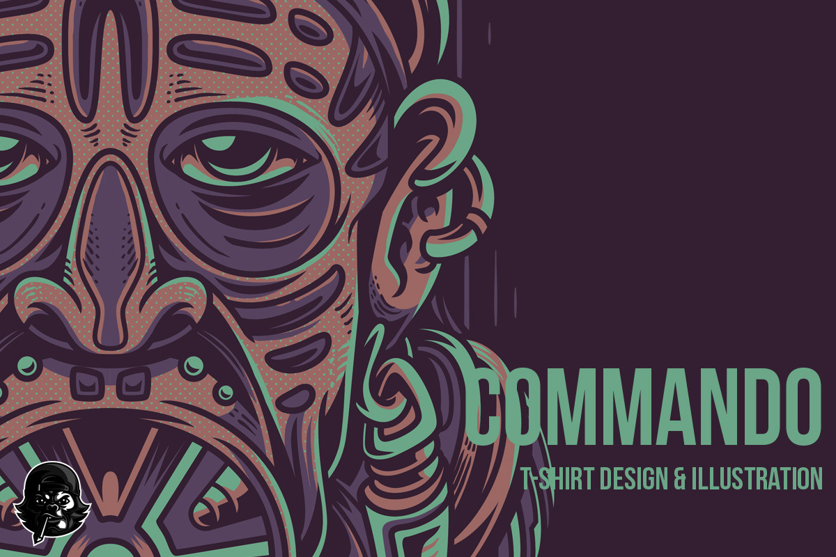 Commando Illustration in Illustrations - product preview 8