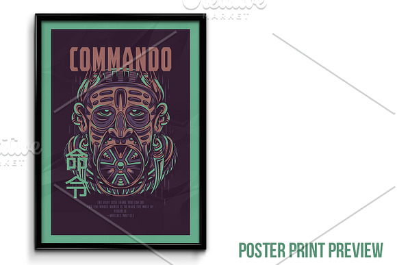 Commando Illustration in Illustrations - product preview 3