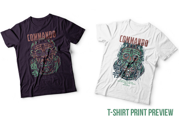 Commando Illustration in Illustrations - product preview 4