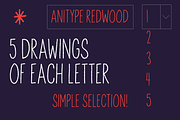 Anitype Redwood - Animated Font