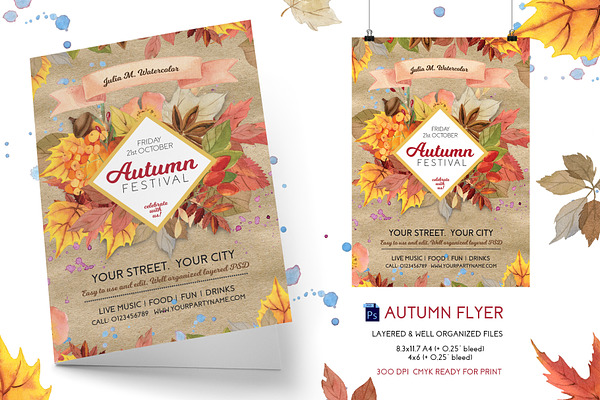 Autumn Festival (Fall)Flyer Template