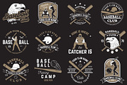 Baseball club badges