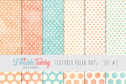 Textured Polka Dot Paper Pack Set2