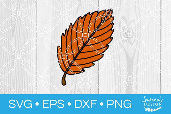 Autumn Leaf SVG Cut File