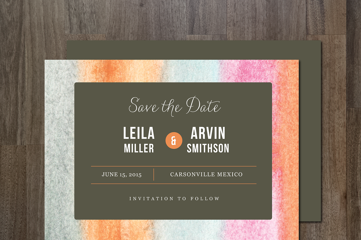 Save the Date Invitation in Templates - product preview 8