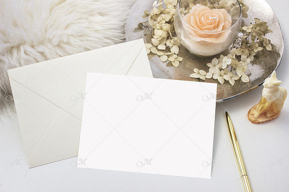 Golden Stationery Mockup. PDS+JPG in Print Mockups - product preview 1